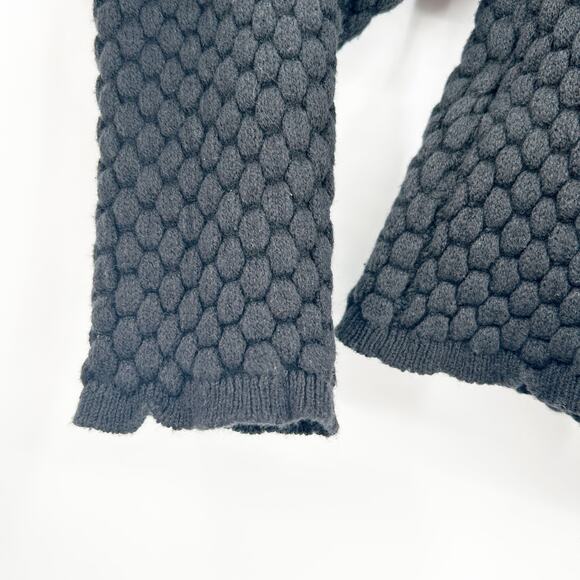 Urban Outfitters UO Womens Dark Going Out Piper Textured Keyhole Crop Sweater M - Picture 6 of 7